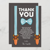 ベビーシャワーのサンキューカードの小さい人 サンキューカード (正面/裏面)