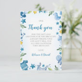 ベビーシャワーのサンキューカード|の男の子|のカバ エンクロージャーカード (スタンド正面)