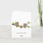 ベビーシャワーのサンキューカード(女の子) サンキューカード (裏面)