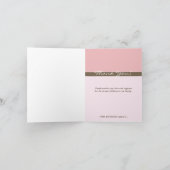 ベビーシャワーのサンキューカード(女の子) サンキューカード (内部)