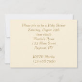 ベビーシャワーのダック招待状 招待状 (裏面)