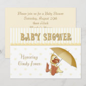 ベビーシャワーのダック招待状 招待状 (正面/裏面)