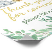 ベビーシャワーのテーブルの看板 ポスター (角)