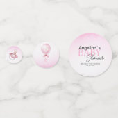 ベビーシャワーのテーブル紙吹雪テディベア。 コンフェッティ (裏面)