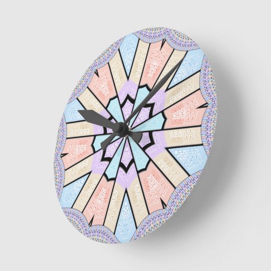 ベビーシャワーのデザイン ラウンド壁時計 (傾斜)