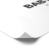 ベビーシャワーのノックアウト歓迎の看板ポスター ポスター (角)