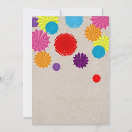 ベビーシャワーのフェスタ! メキシコテーマのシャワーの招待 招待状 (裏面)