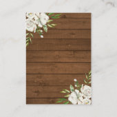 ベビーシャワーのブックリクエストにぴったりな、素朴なカントリー風の本 エンクロージャーカード (裏面)