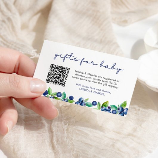 ベビーシャワーのベリースイートギフト エンクロージャーカード