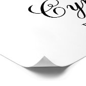 ベビーシャワーのポスターサインへようこそ ポスター (角)