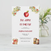 ベビーシャワーのリンゴの招待 招待状 (スタンド正面)