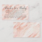 ベビーシャワーのローズ詩招待状のための本のリクエスト エンクロージャーカード (正面/裏面)