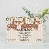 ベビーシャワーの三重項猿 招待状 (スタンド正面)