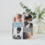 ベビーシャワーの写真、ありがとう 出産報告 ポストカード (スタンド正面)