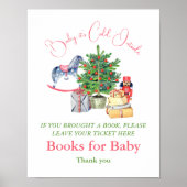 ベビーシャワーの冬のガールブックは寒い ポスター (正面)