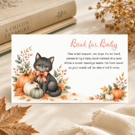 ベビーシャワーの同封カード：A Little Boo Books エンクロージャーカード