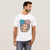 ベビーシャワーの名前アンケートカード Tシャツ (正面フル)