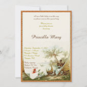 ベビーシャワーの名誉を与えること 招待状 (正面)