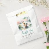 ベビーシャワーの好意バッグ水色ダック フェイバーバッグ (封をした状態)