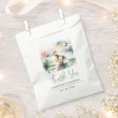 ベビーシャワーの好意バッグ水色ダック フェイバーバッグ (クリップ留めされた状態)