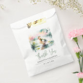 ベビーシャワーの好意バッグ水色ダック フェイバーバッグ (封をした状態)