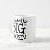 ベビーシャワーの妊娠の発表の大きいいとこのマグ コーヒーマグカップ (正面左)