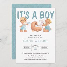 ベビーシャワーの子ども 招待状