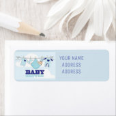 ベビーシャワーの差出人住所ラベルの` ラベル (インサイチュ)