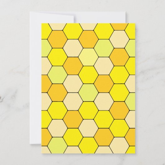 ベビーシャワーの招待に甘い 招待状 (裏面)