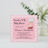 ベビーシャワーの招待状がある祖母 招待状 (スタンド正面)