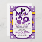 ベビーシャワーの招待状です インビテーションポストカード (正面/裏面)