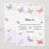 ベビーシャワーの招待状です。 招待状 (正面/裏面)