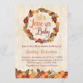 ベビーシャワーの招待状に恋して下さい 招待状