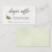 ベビーシャワーの招待状のためのおむつのラッフルの挿入物 エンクロージャーカード (正面/裏面)
