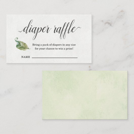 ベビーシャワーの招待状のためのおむつのラッフルの挿入物 エンクロージャーカード (正面/裏面)