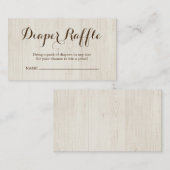 ベビーシャワーの招待状のためのおむつのラッフルの挿入物 エンクロージャーカード (正面/裏面)