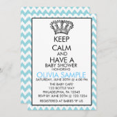 ベビーシャワーの招待状を落ち着ける 招待状 (正面/裏面)