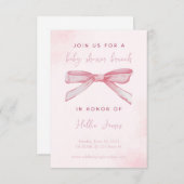 ベビーシャワーの招待状を送る 招待状 (正面/裏面)