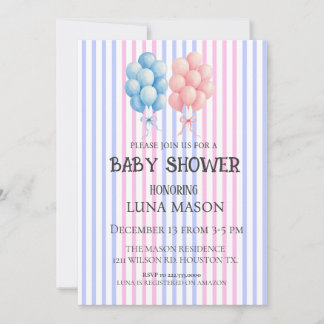 ベビーシャワーの招待状カード 招待状