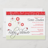 ベビーシャワーの招待状-てんとう虫 招待状 (正面)