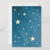 ベビーシャワーの招待状|のきらめき少し星 招待状 (裏面)