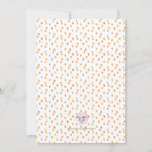 ベビーシャワーの招待状|の秋の秋の花模様 招待状 (裏面)
