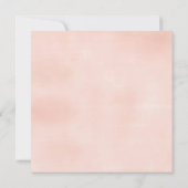 ベビーシャワーの招待状 スイート ウォーターカラー フラワーズ SQ 招待状 (裏面)