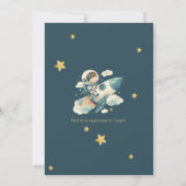 ベビーシャワーの招待状 スターと宇宙をテーマに 招待状 (裏面)