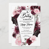 ベビーシャワーの招待状, ハロウィンのベビーシャワー, 招待状 (正面/裏面)