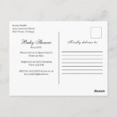 ベビーシャワーの招待状(ポストカード) ポストカード (裏面)