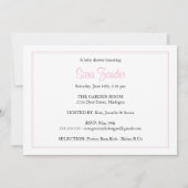 ベビーシャワーの招待状-双生児 招待状 (裏面)