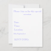 ベビーシャワーの招待状 招待状 (裏面)