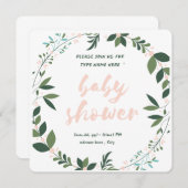 ベビーシャワーの招待状 招待状 (正面/裏面)