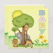 ベビーシャワーの招待状 招待状 (正面/裏面)